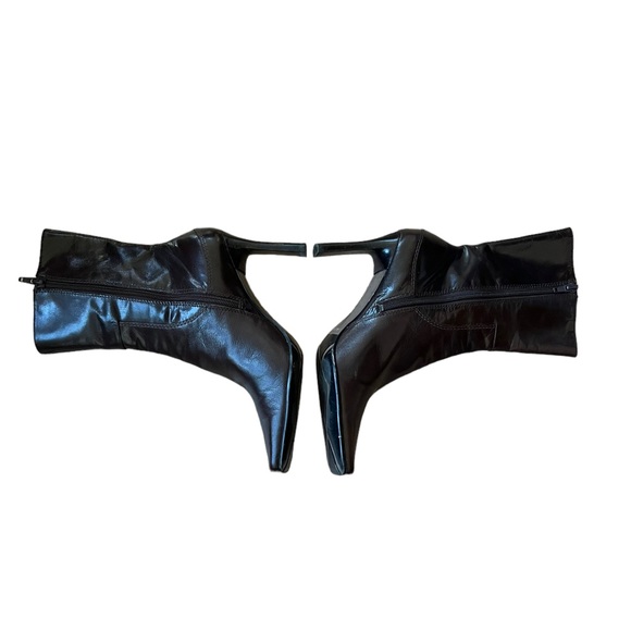 Vintage Nine West Yettas Dark Brown Leather High Ankle Boots Size 6.5 - Picture 5 of 7